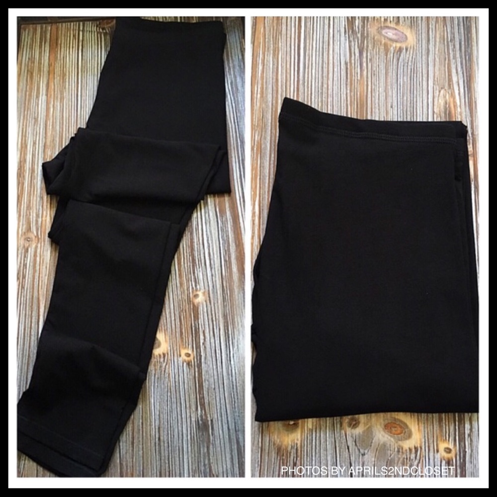 BASIC BLACK KNIT LEGGINGS A2C - Picture 7 of 8